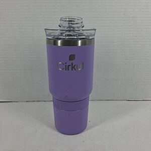 Cirkul Purple Stainless Steel Insulated Tumbler 40oz Water Bottle with Lid